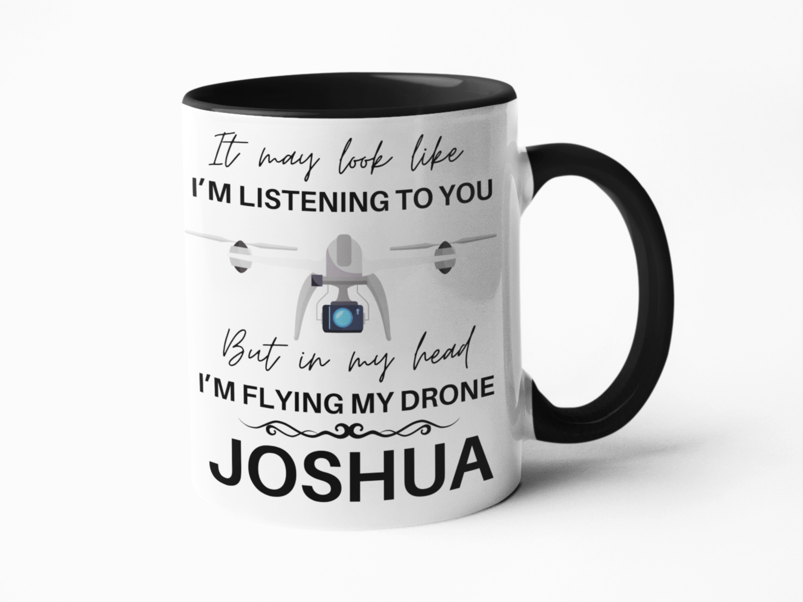 Drone flying obsessed coffee mug