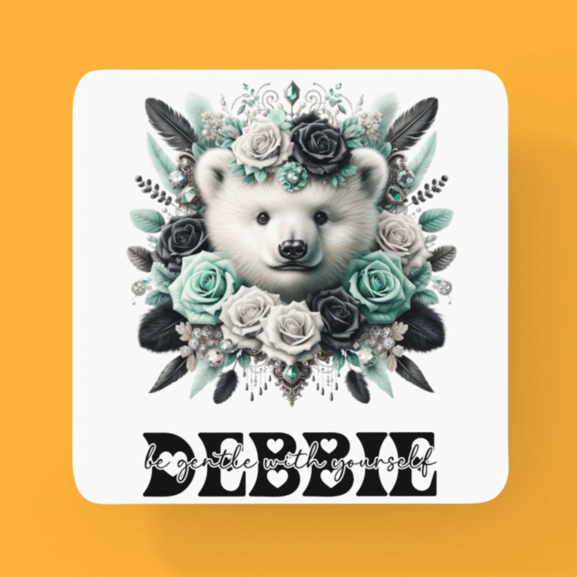 Be Gentle With Yourself Personalized Polar Bear Tumbler - Self-Love Insulated Drinkware - Custom Name 20oz - Hot/Cold Beverage Tumbler