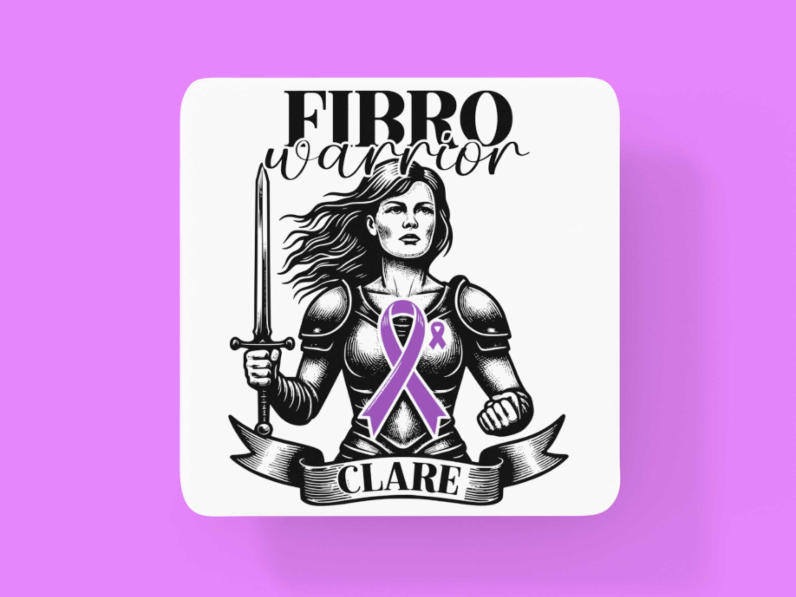 Fibromyalgia Warrior Personalised Mug - A Heartfelt Christmas, Mother's Day, Birthday Gift for Mum, Daughter, Sister, Nan, Auntie & Friends, Celebrating Strength and Awareness