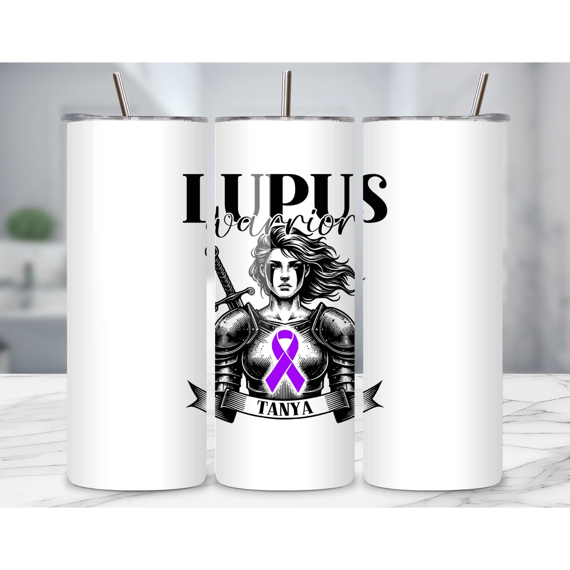 Lupus Warrior Personalised Mug - A Heartfelt Christmas, Mother's Day, Birthday Gift for Mum, Daughter, Sister, Nan, Auntie & Friends, Celebrating Strength and Awareness