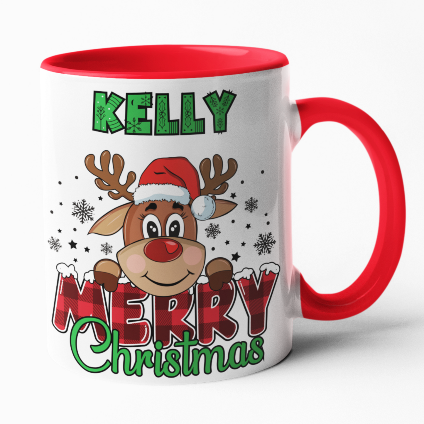 Reindeer Christmas mug