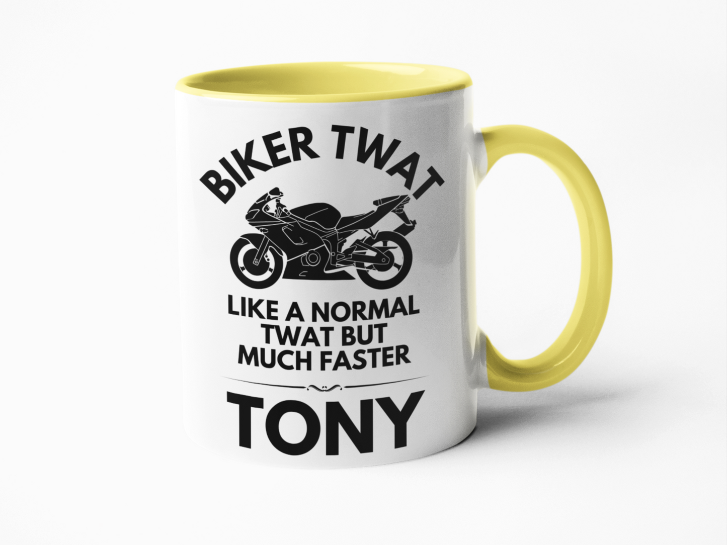 Biker twat motorcycle theme coffee mug