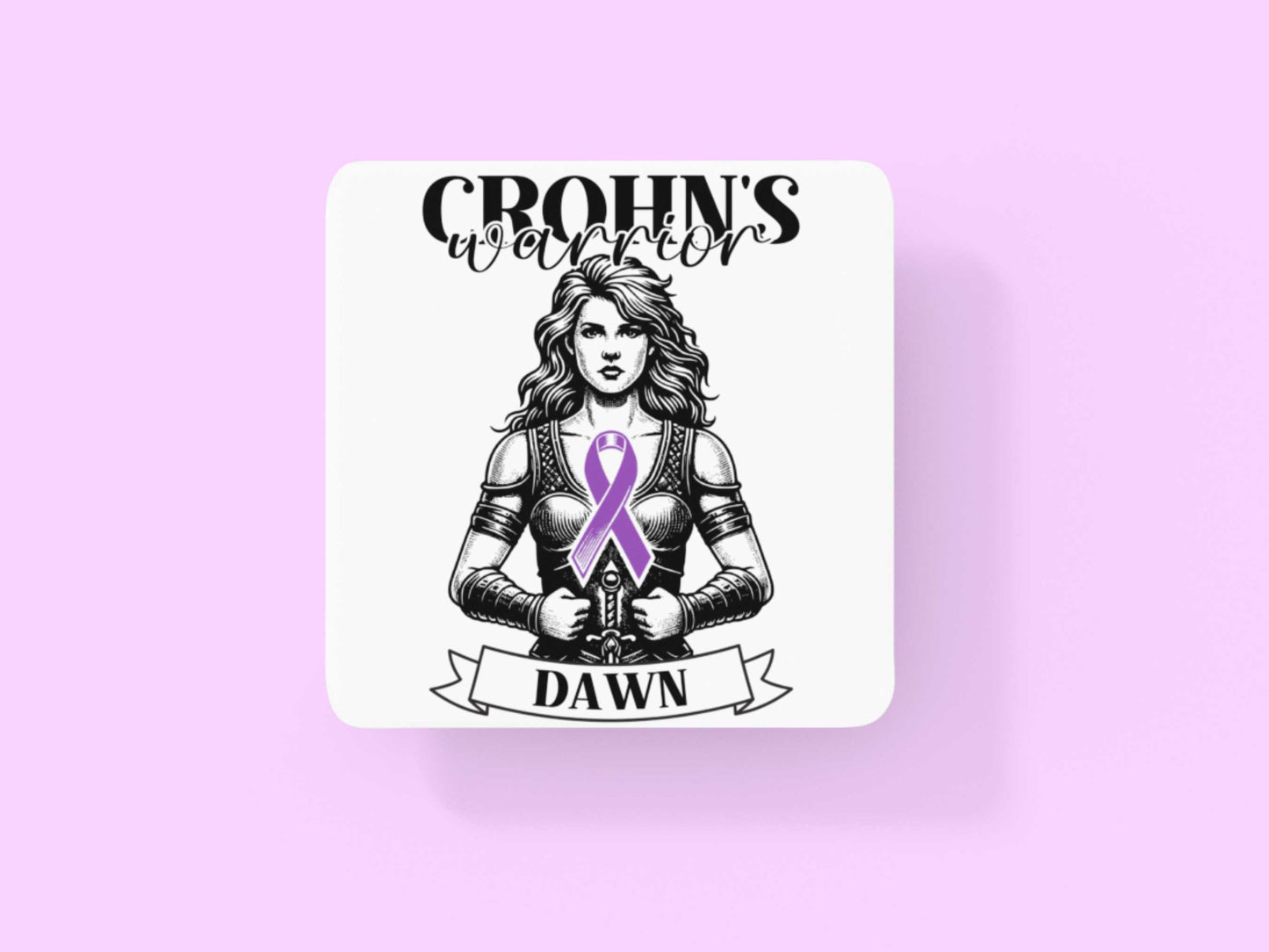 Crohn's Warrior Personalised Mug - A Heartfelt Christmas, Mother's Day, Birthday Gift for Mum, Daughter, Sister, Nan, Auntie & Friends, Celebrating Strength and Awareness