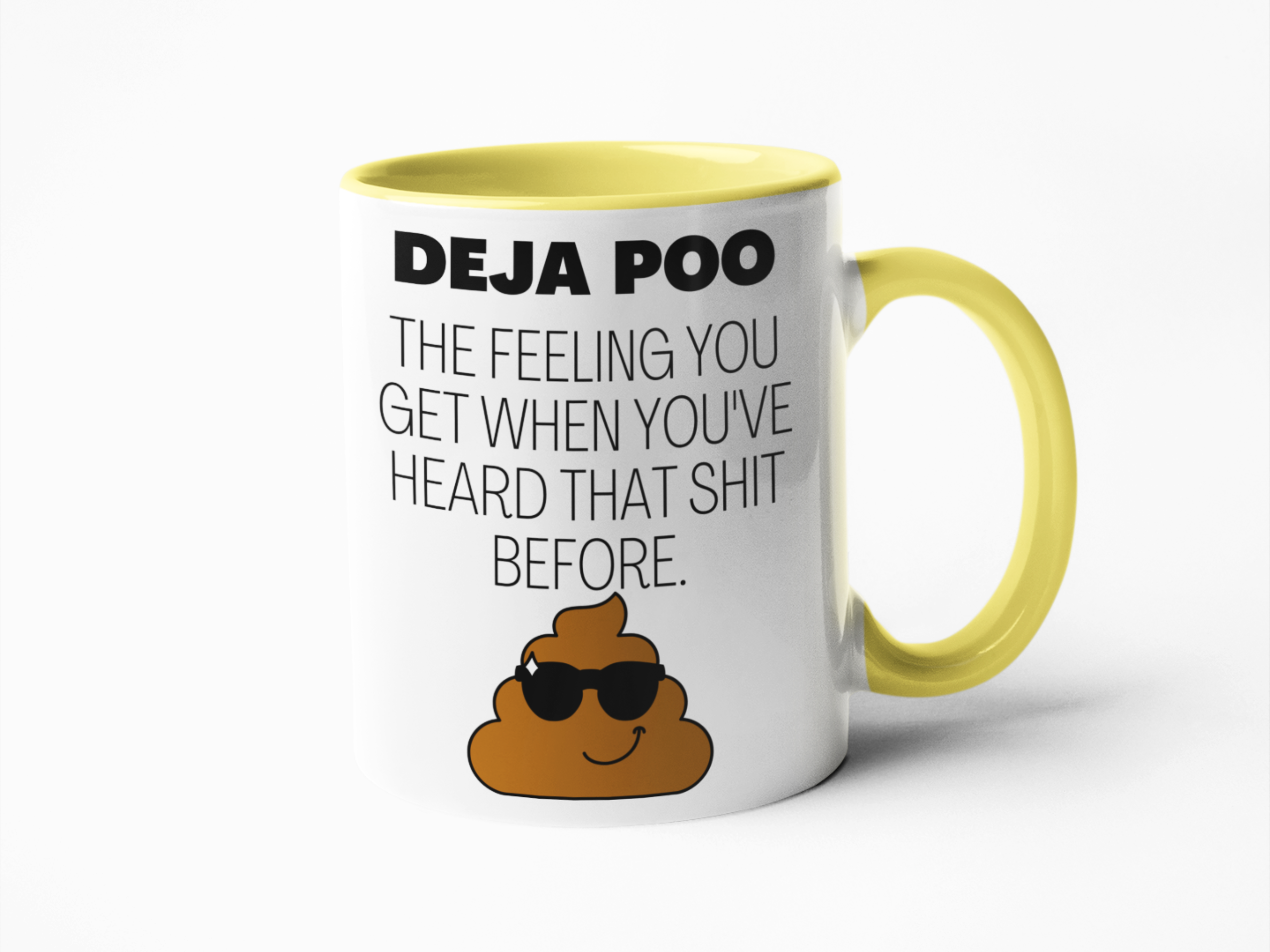 Deja poo funny coffee mug