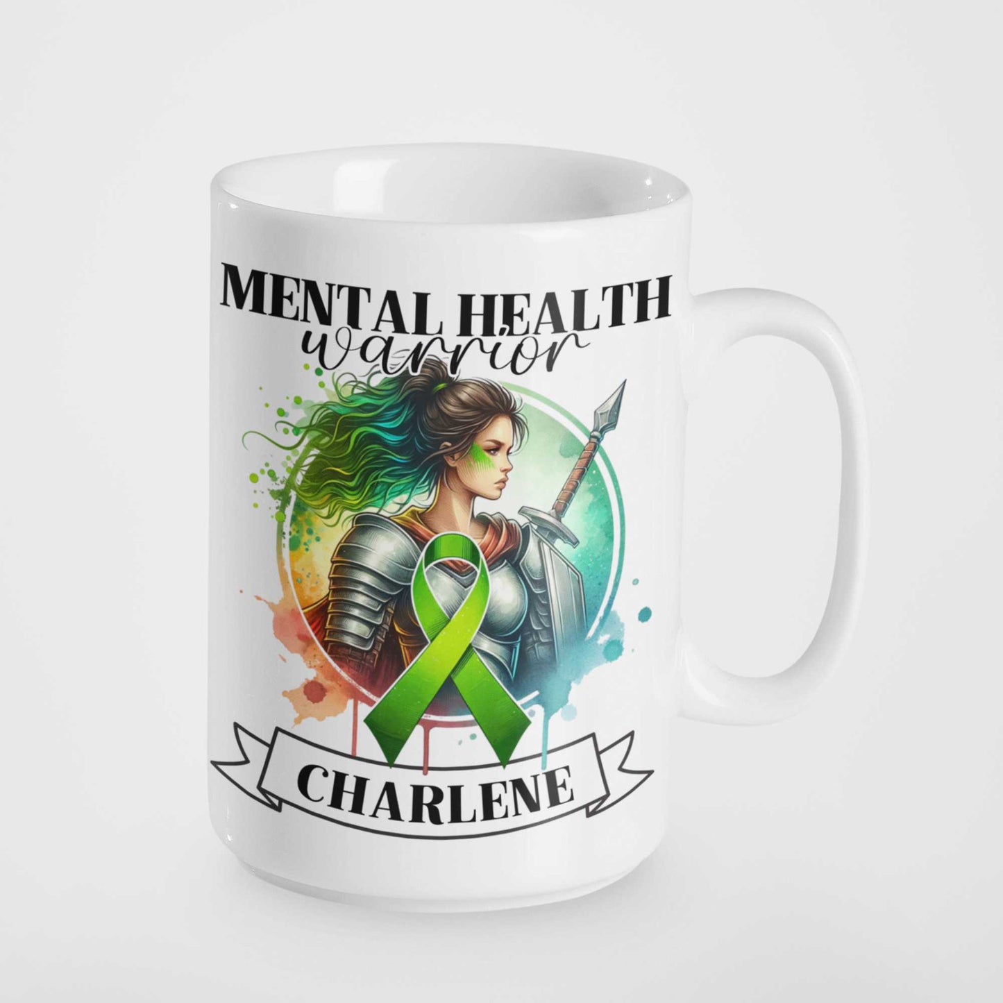 Mental Health Warrior Mug or Tumbler | Personalised Mental Health Awareness Gift | Perfect for Home, Office, or On-the-Go Heartfelt Christmas, Mother's Day, Birthday Gift for Mum, Daughter, Sister, Nan, Auntie & Friends