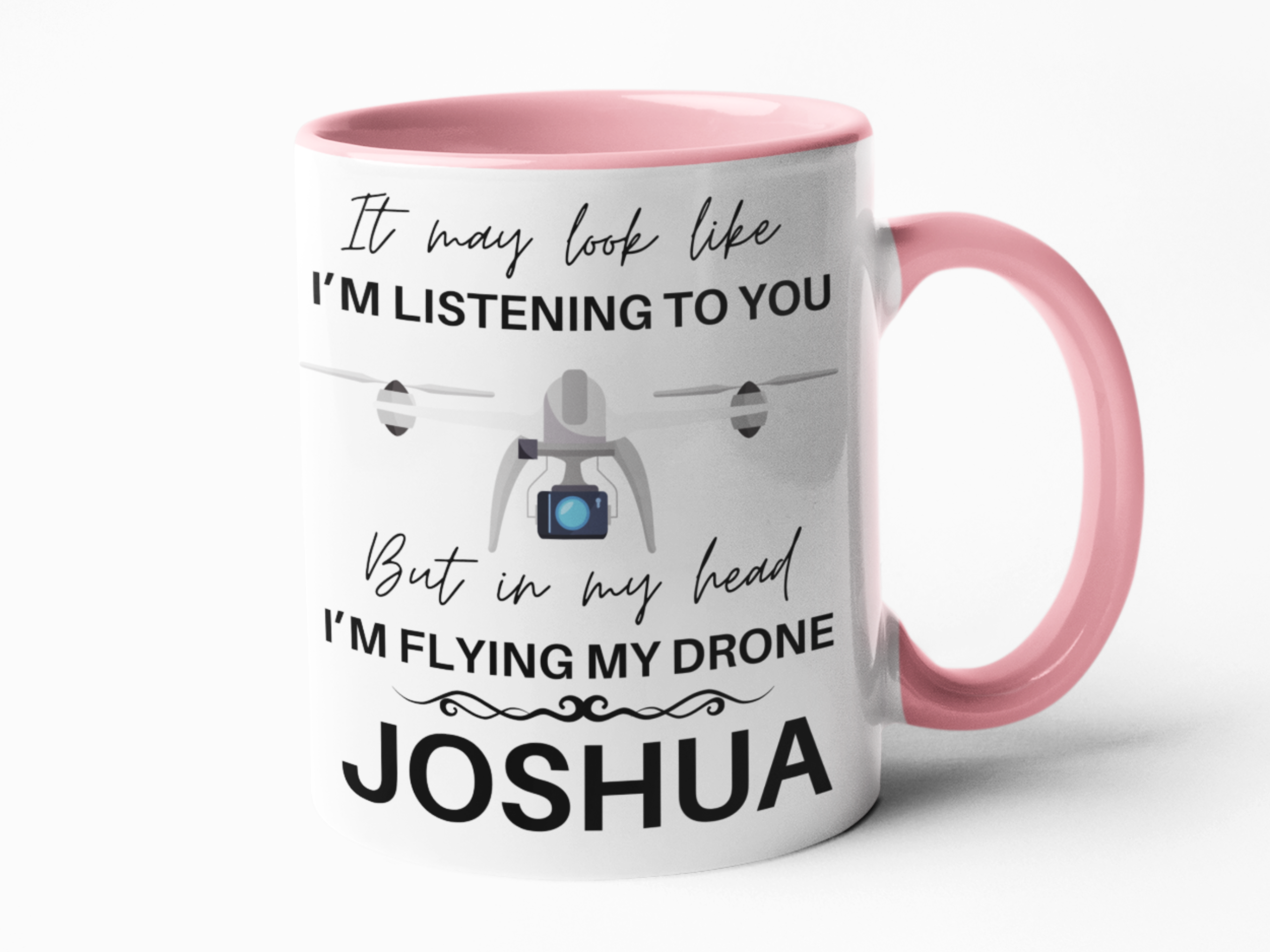 Drone flying obsessed coffee mug