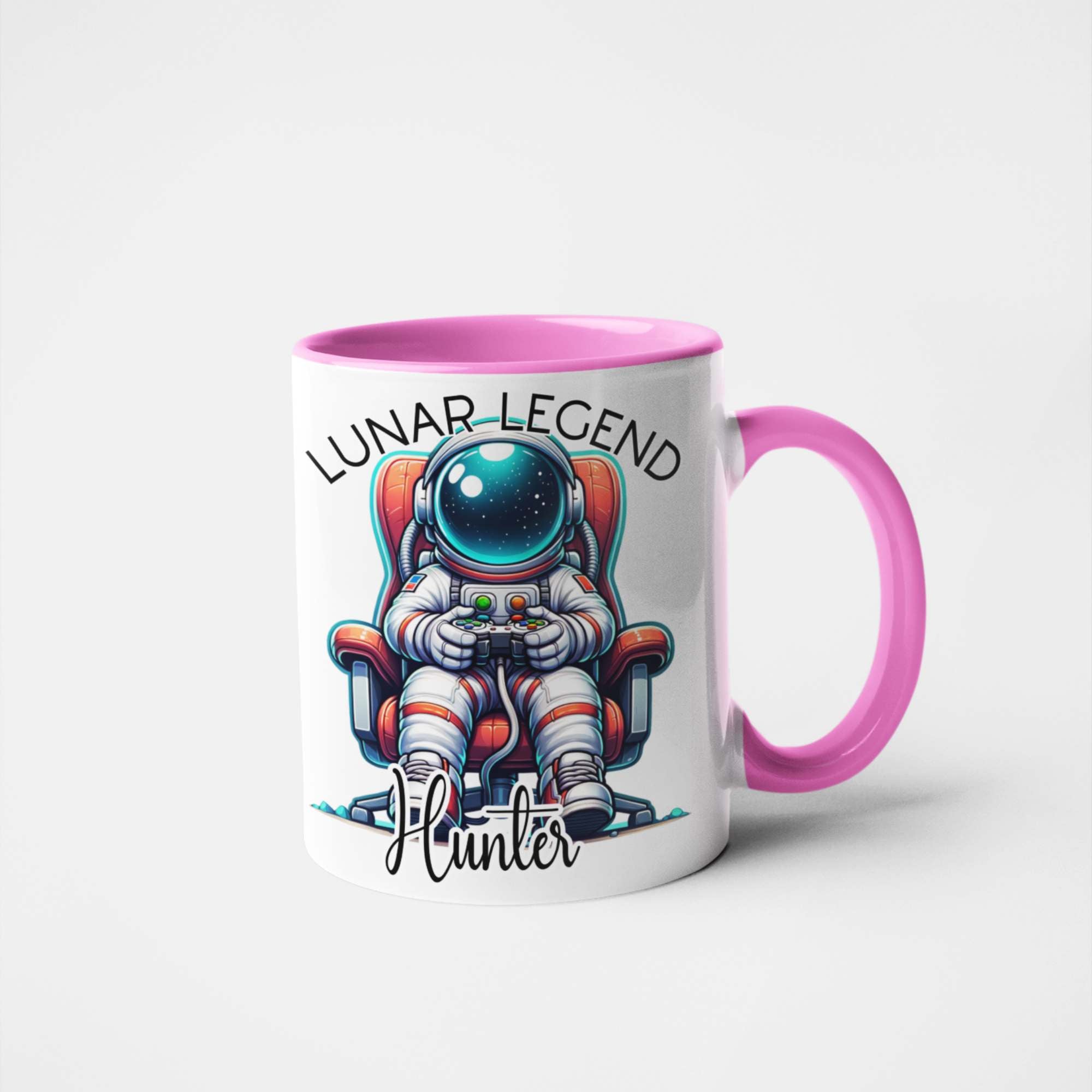 Lunar Legend Gamer Mug – Personalised Astronaut Gaming Gift for Space Lovers, Geeky Gamers, & Sci-Fi Fans – Perfect for Birthdays, Christmas, and Father's Day