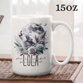 Wolf & Moon Themed Drinkware: Customisable Mugs & Tumblers - Enchanting Gifts for Nature Lovers