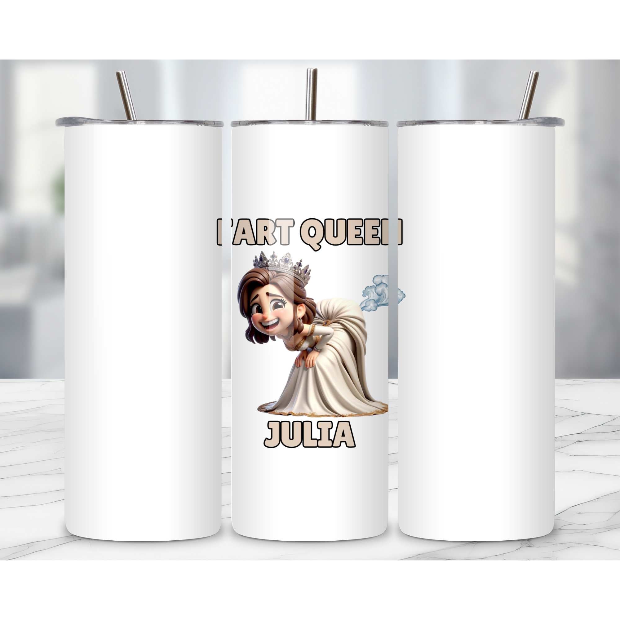 Fart queen personalised coffee mug