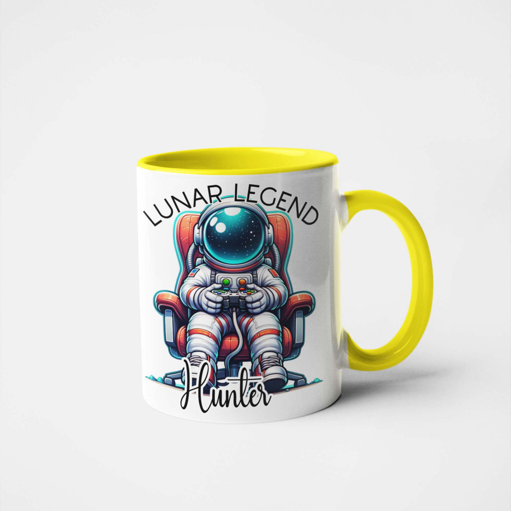 Lunar Legend Gamer Mug – Personalised Astronaut Gaming Gift for Space Lovers, Geeky Gamers, & Sci-Fi Fans – Perfect for Birthdays, Christmas, and Father's Day
