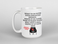 What to do with your opinion funny coffee mug