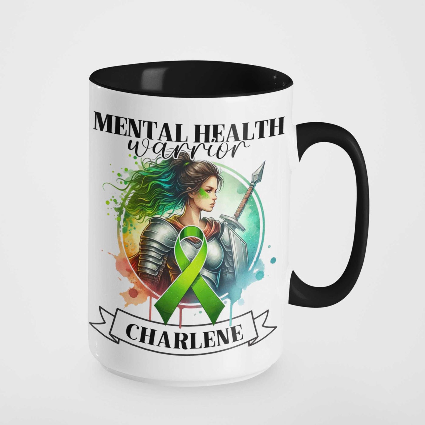Mental Health Warrior Mug or Tumbler | Personalised Mental Health Awareness Gift | Perfect for Home, Office, or On-the-Go Heartfelt Christmas, Mother's Day, Birthday Gift for Mum, Daughter, Sister, Nan, Auntie & Friends