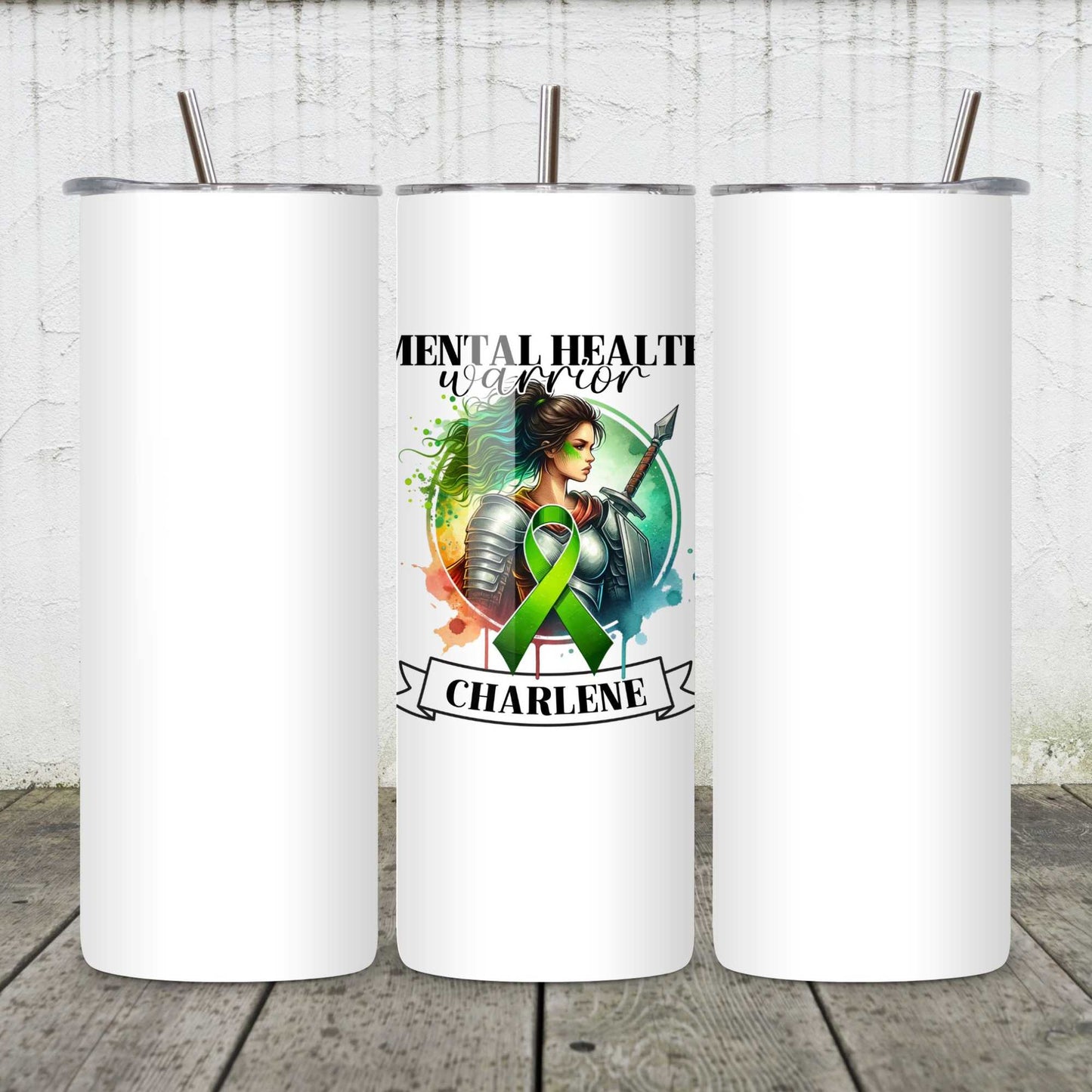 Mental Health Warrior Mug or Tumbler | Personalised Mental Health Awareness Gift | Perfect for Home, Office, or On-the-Go Heartfelt Christmas, Mother's Day, Birthday Gift for Mum, Daughter, Sister, Nan, Auntie & Friends