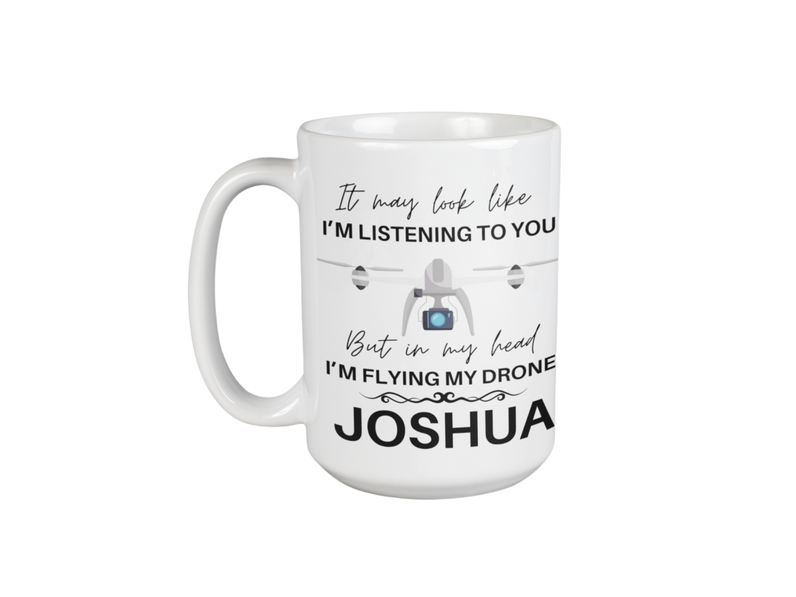 Drone flying obsessed coffee mug