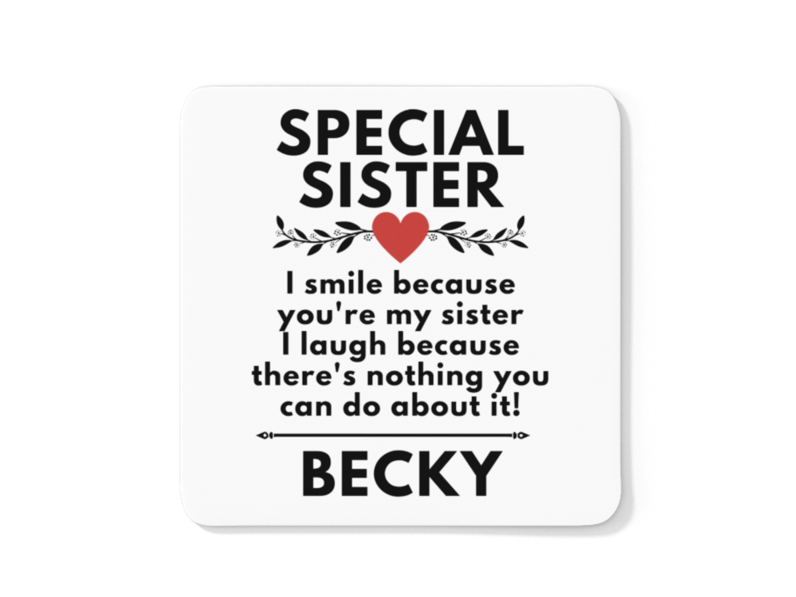 Special sister personalised coffee mug