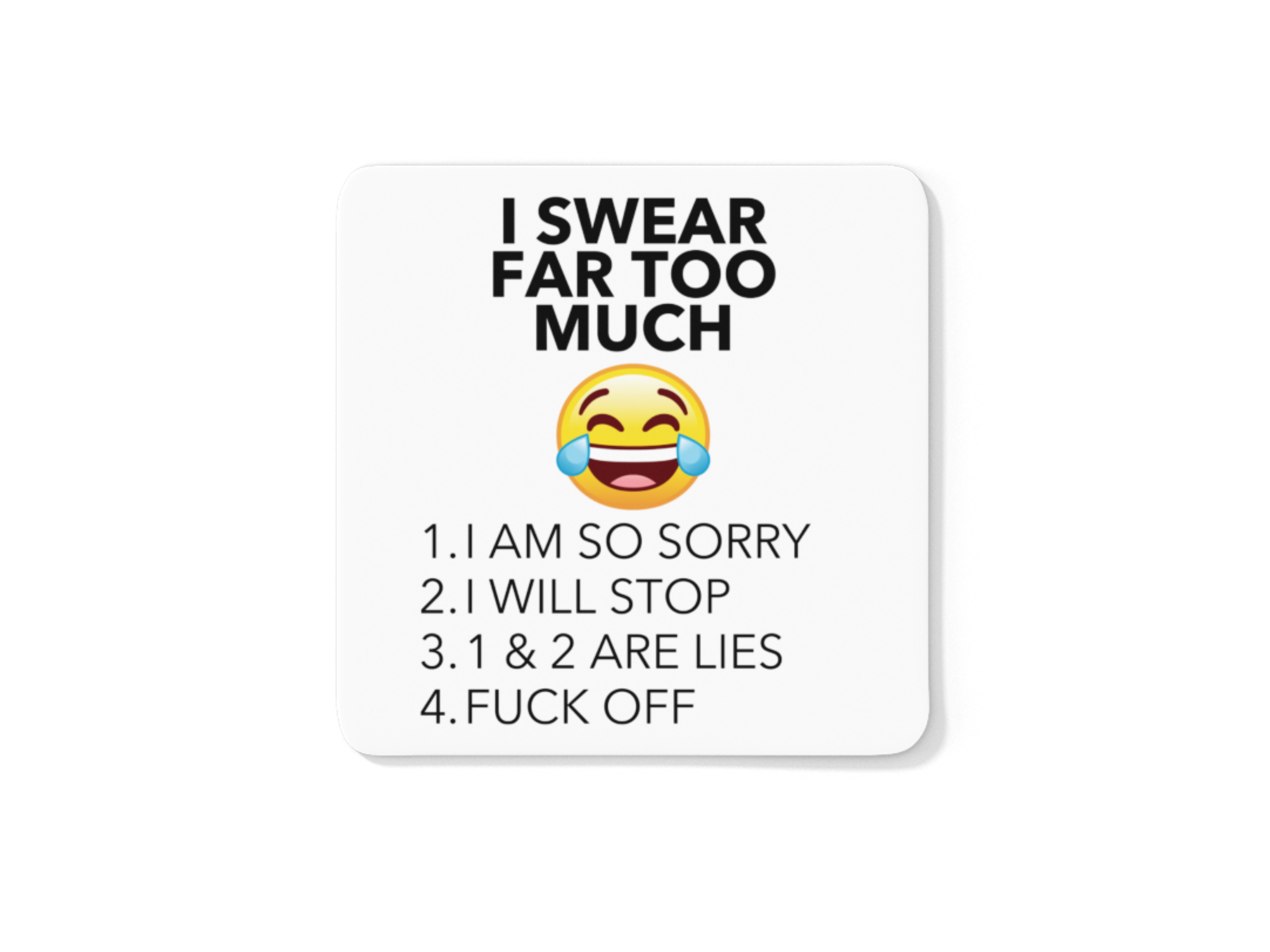I swear far too much funny coffee mug