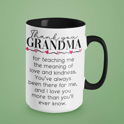 Thank You Grandma Mug – Sentimental Christmas or Birthday Gift for Grandmother / Nan