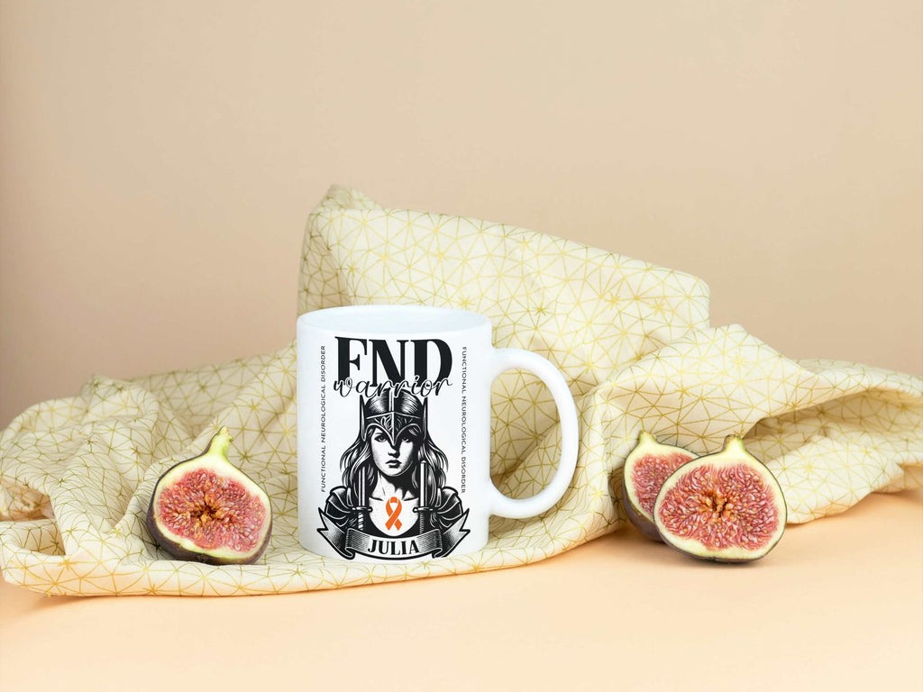 FND Warrior Personalised Mug - A Heartfelt Christmas, Mother's Day, Birthday Gift for Mum, Daughter, Sister, Nan, Auntie & Friends, Celebrating Strength and Awareness