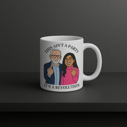 Jeremy Corbyn & Zarah Sultana Revolution Your Party Mug | Funny Left Wing Gift UK