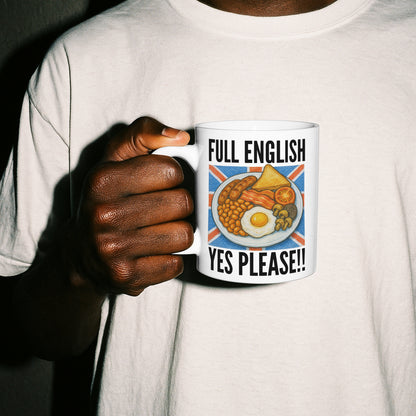 Funny British Breakfast Mug, Tumbler or Coaster – Ideal for Birthdays, Christmas, Foodies & Kitchen Gifts