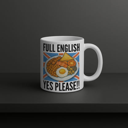 Funny British Breakfast Mug, Tumbler or Coaster – Ideal for Birthdays, Christmas, Foodies & Kitchen Gifts