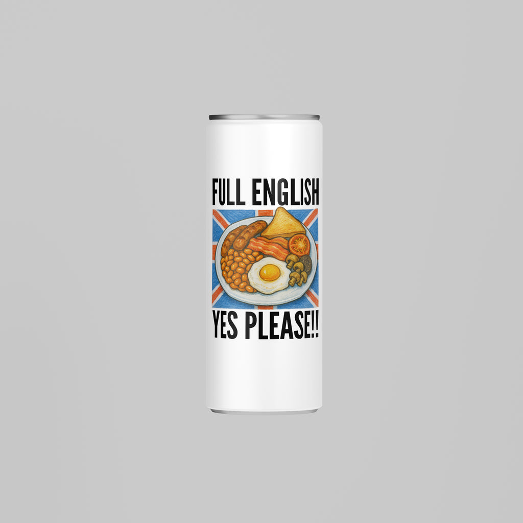 Funny British Breakfast Mug, Tumbler or Coaster – Ideal for Birthdays, Christmas, Foodies & Kitchen Gifts