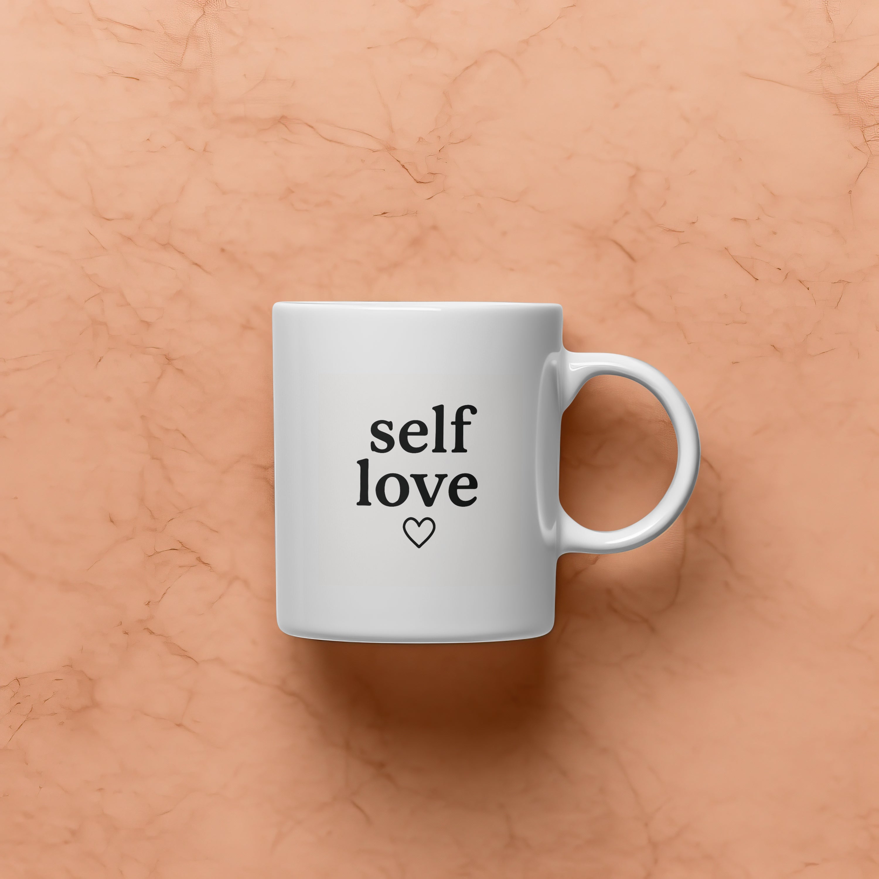 Self Love Mug - Motivational Mug | Mindfulness Gifts | Self-Care Presents | Wellness Vibes Mug | Mental Health Awareness Gift