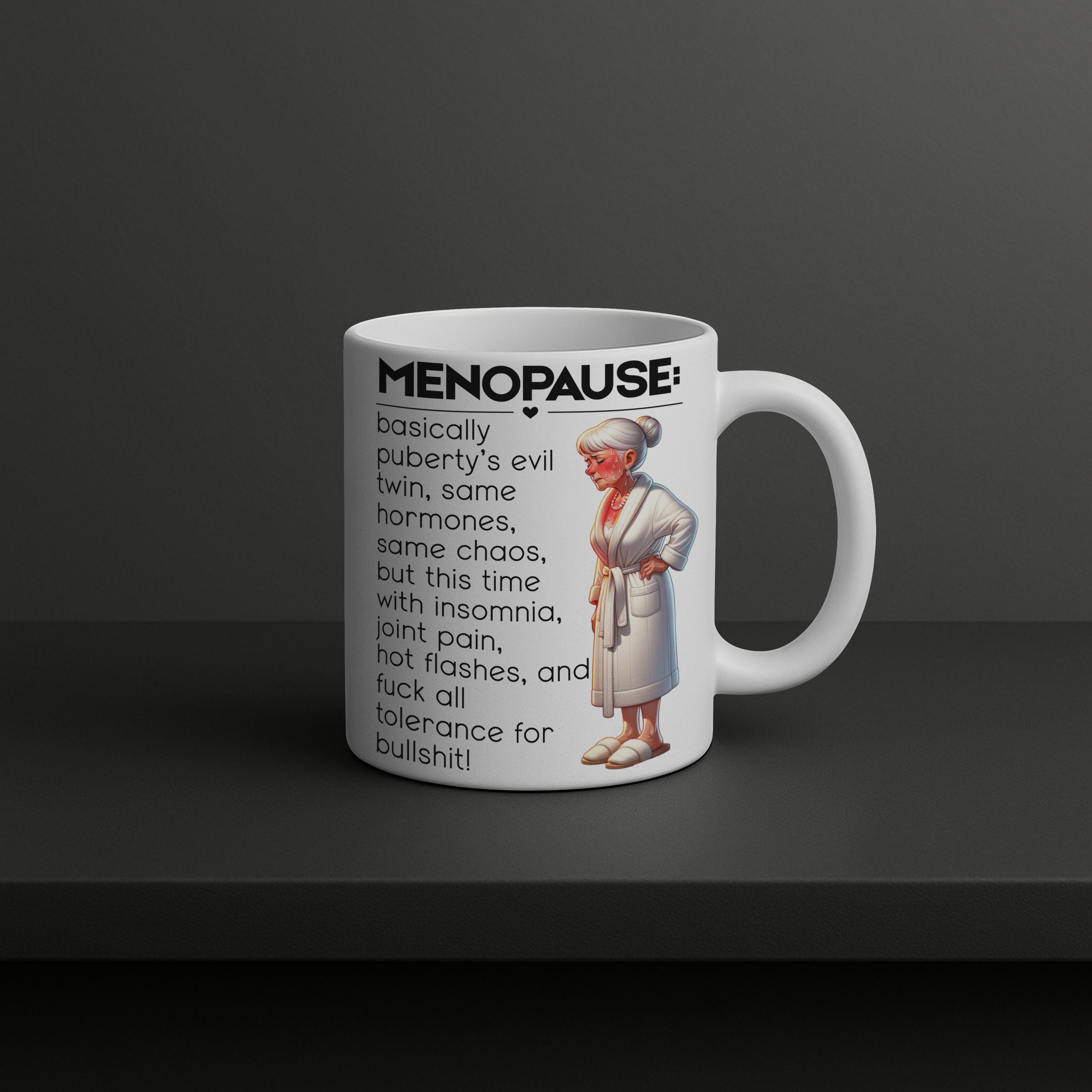 Funny menopause mug gift hot flash coffee cup Christmas present for her