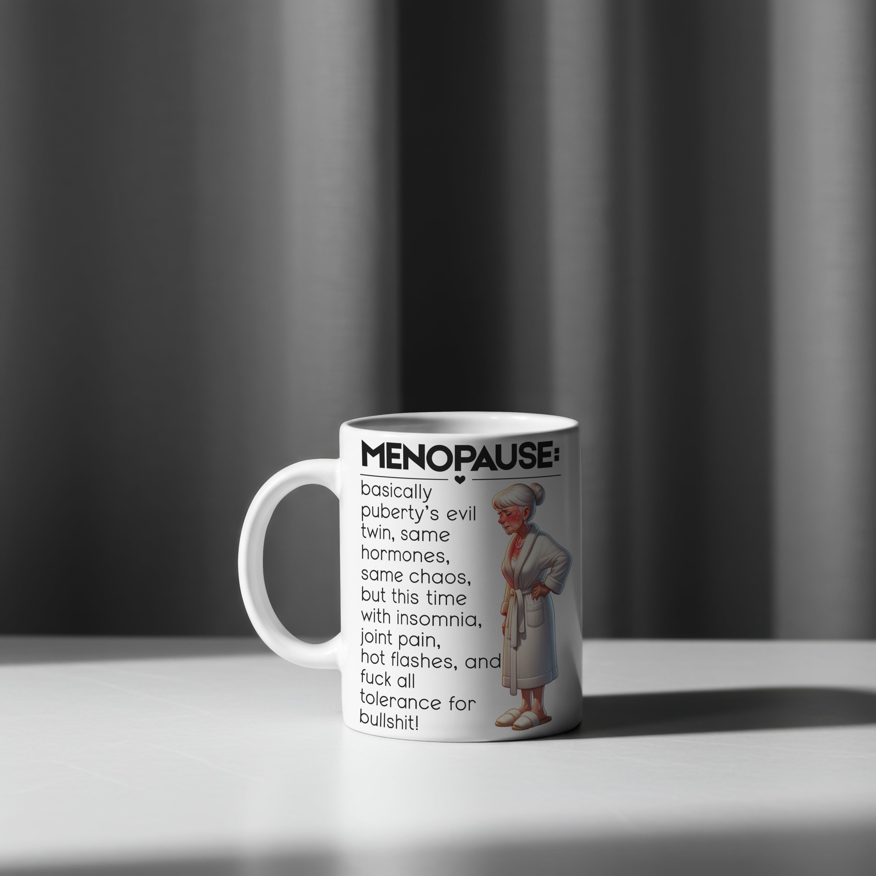 Funny menopause mug gift hot flash coffee cup Christmas present for her