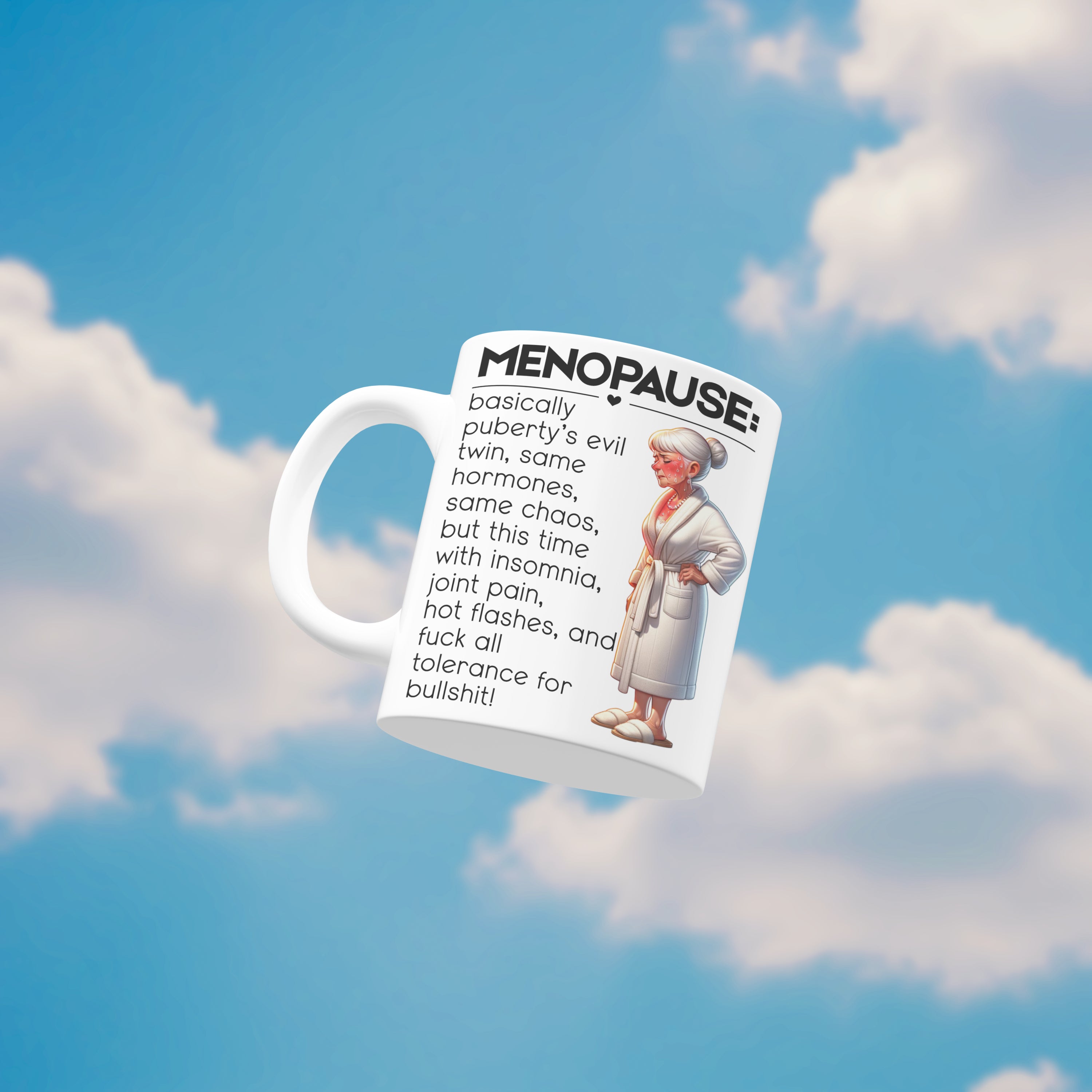 Funny menopause mug gift hot flash coffee cup Christmas present for her