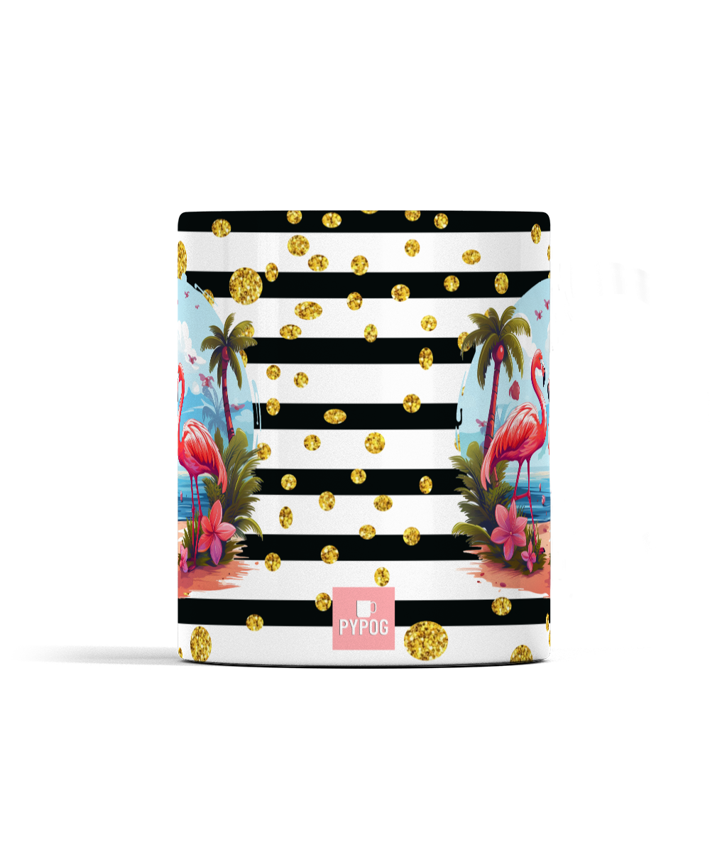 Flamingo Tumbler gift set mug coaster for her mum nan best friend birthday present