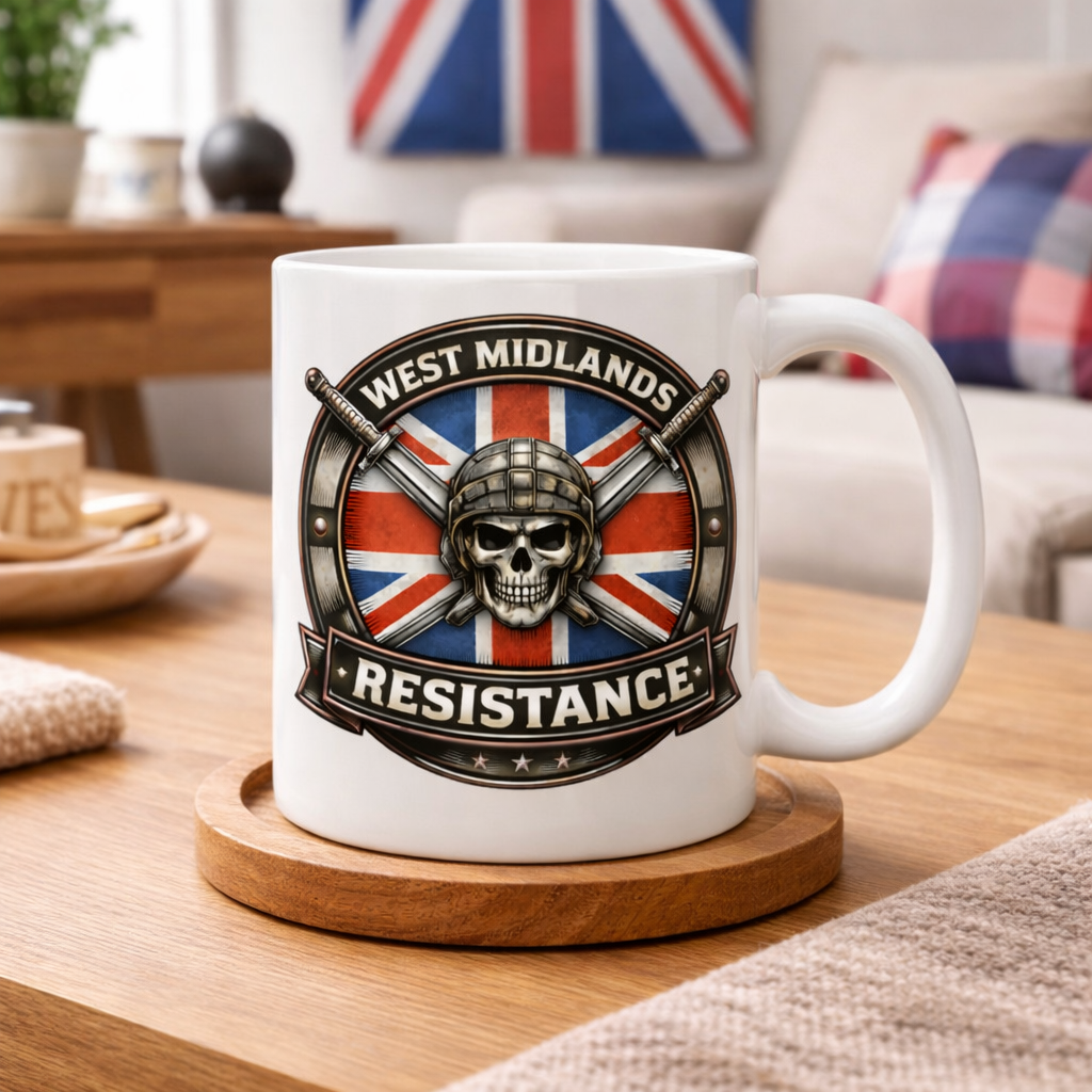 West Midlands Resistance Patriotic Ceramic Coffee Mug