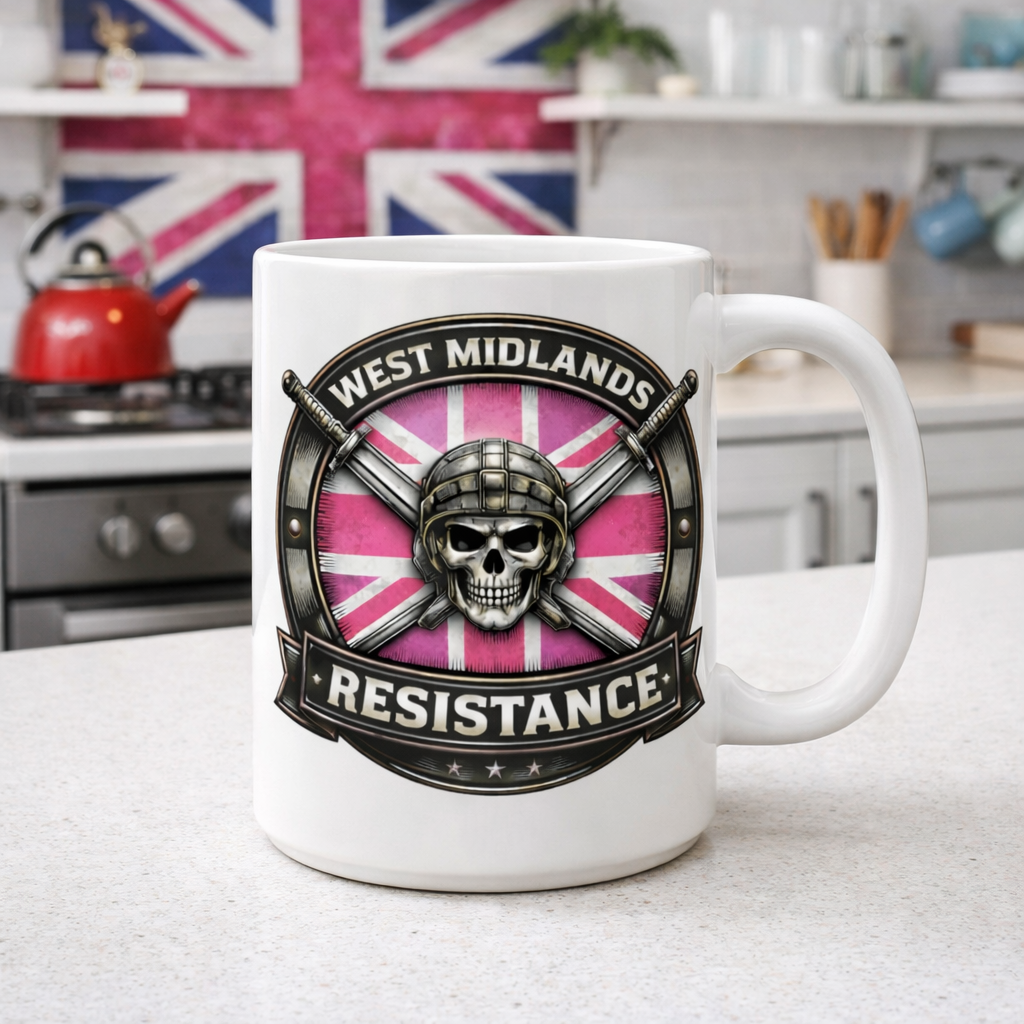 West Midlands Resistance Patriotic Ceramic Coffee Mug