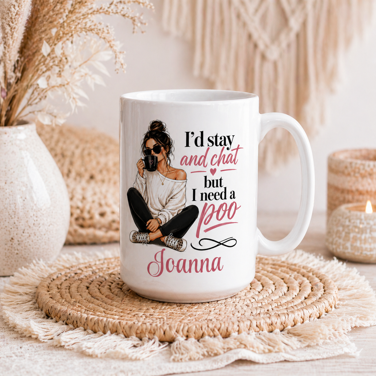 I’d Stay And Chat But I Need A Poo Personalised Mug