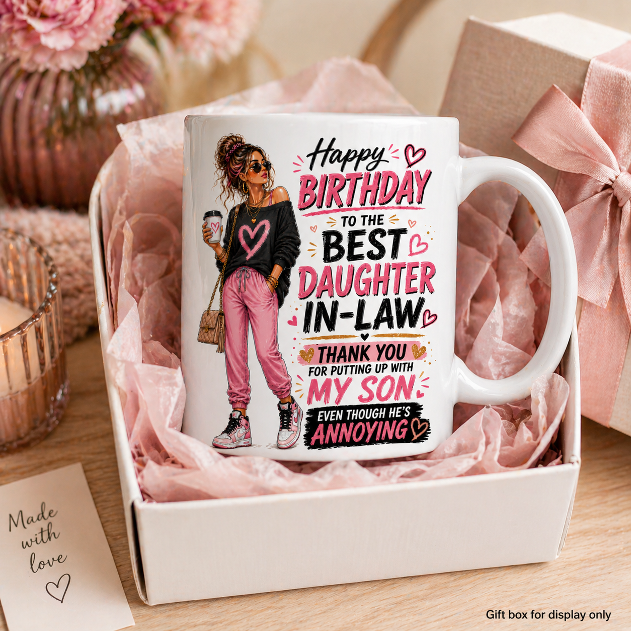 Happy Birthday Best Daughter In Law Mug Funny Gift