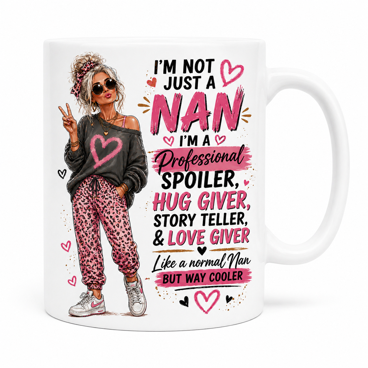 Not Just a Nan Cool Nan Mug Funny Nan Gift Birthday Gift for Nan