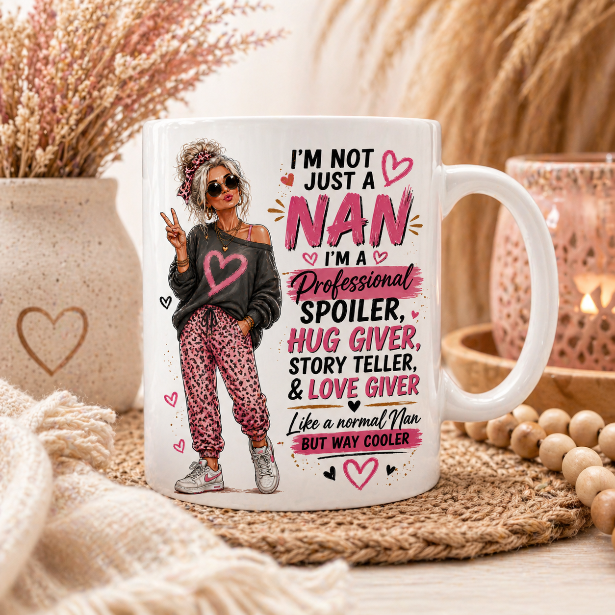 Not Just a Nan Cool Nan Mug Funny Nan Gift Birthday Gift for Nan