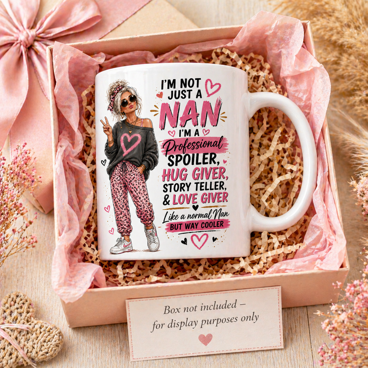 Not Just a Nan Cool Nan Mug Funny Nan Gift Birthday Gift for Nan