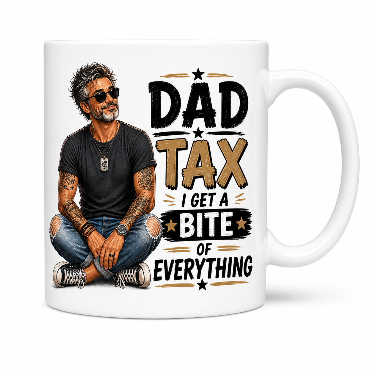Dad Tax I Get A Bite Of Everything Fathers Day Mug