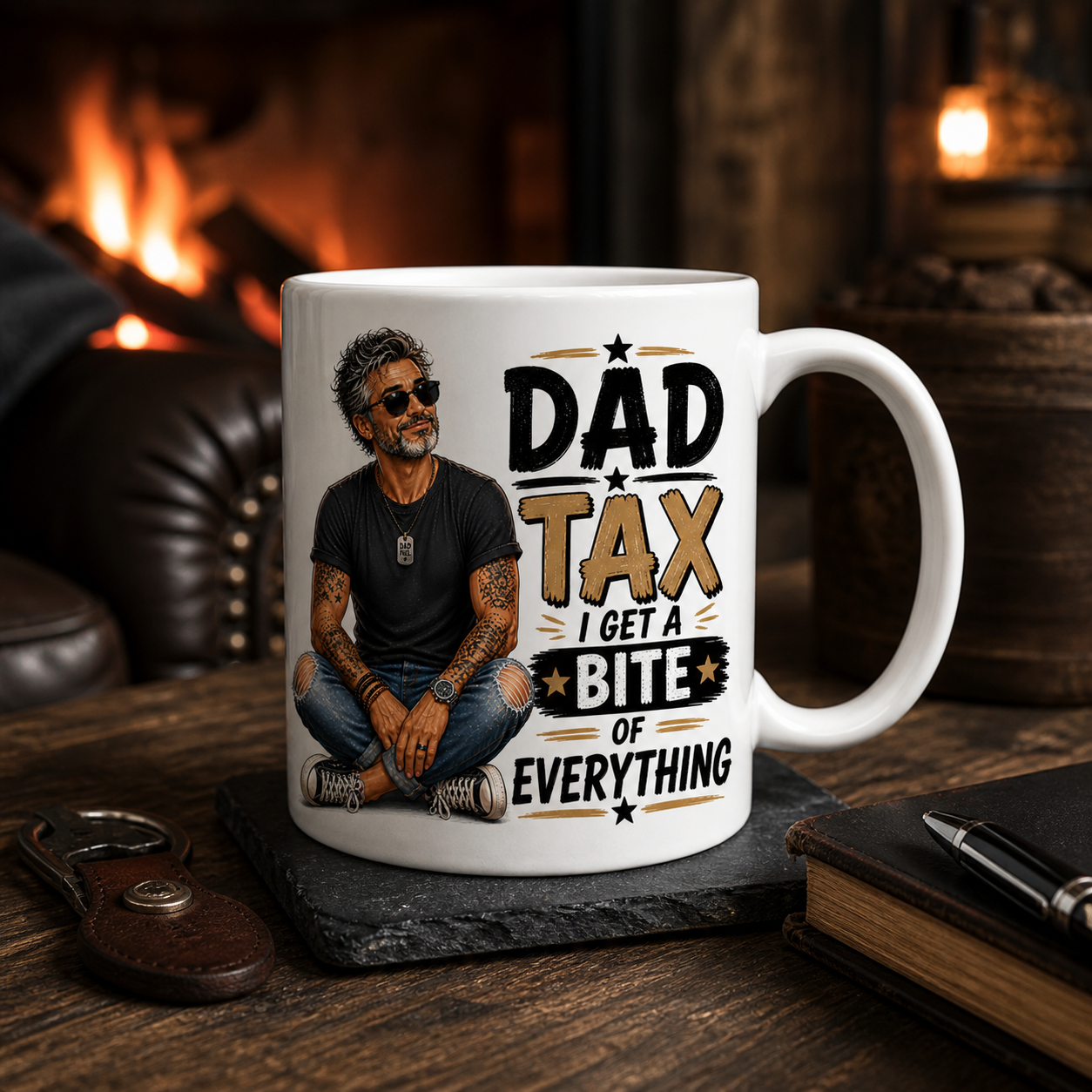 Dad Tax I Get A Bite Of Everything Fathers Day Mug