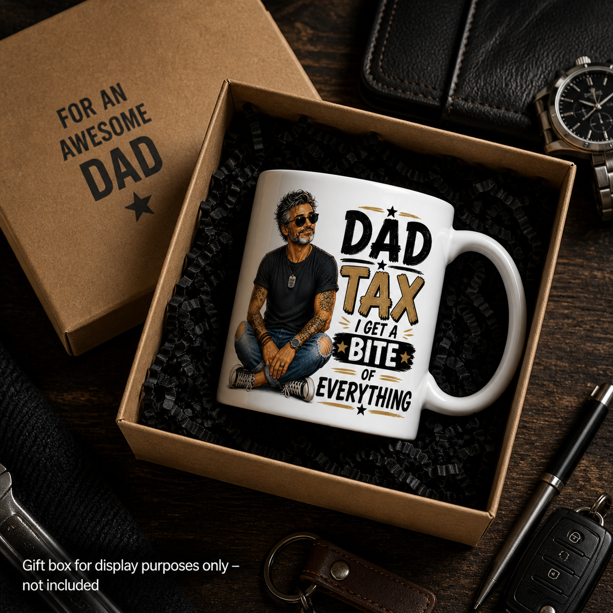Dad Tax I Get A Bite Of Everything Fathers Day Mug