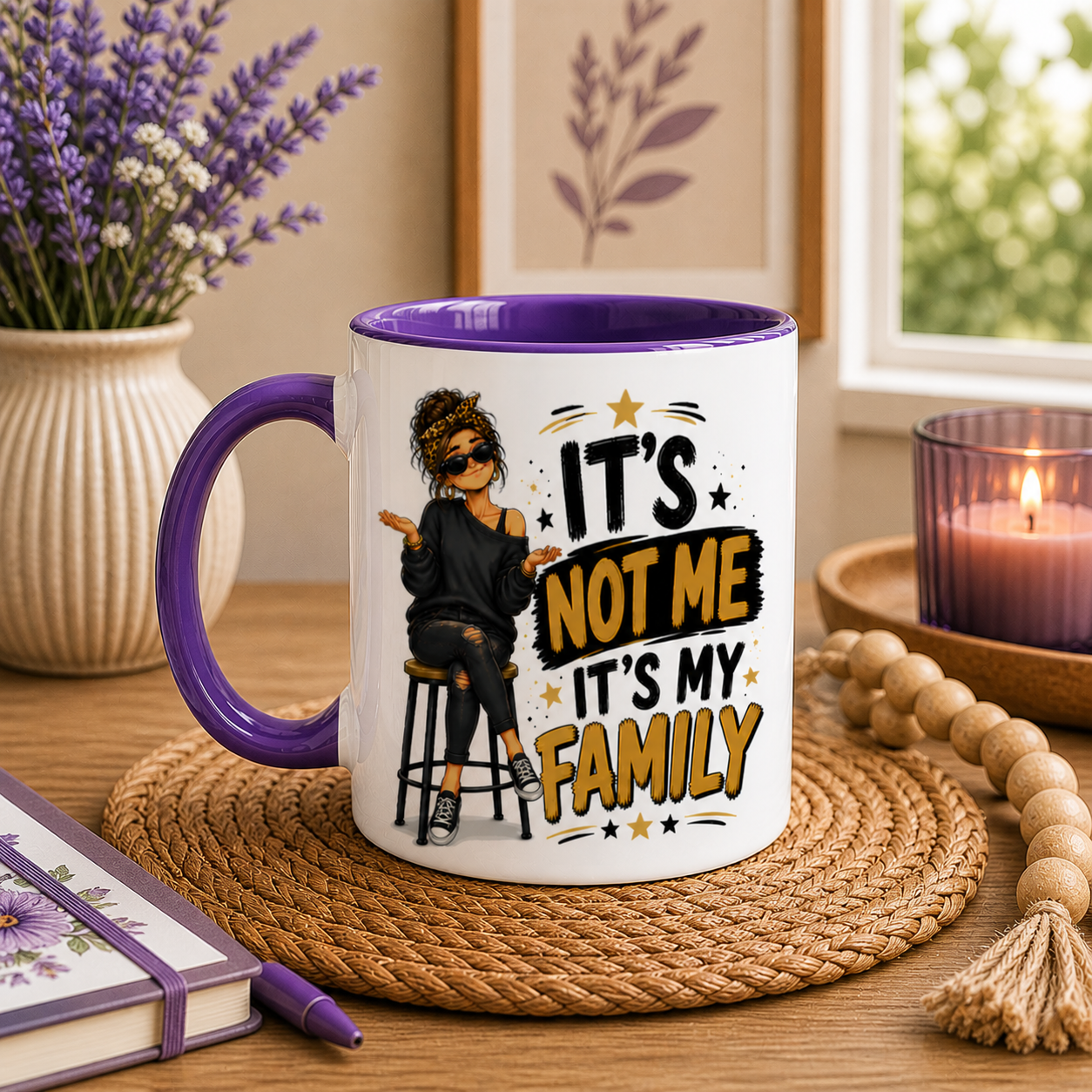 It’s Not Me It’s My Family Funny Mug