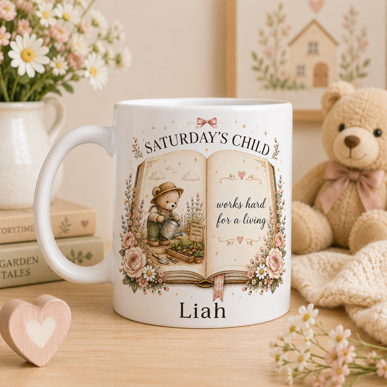 Personalised Days Of The Week Child Mug – Nursery Rhyme Kids Mug