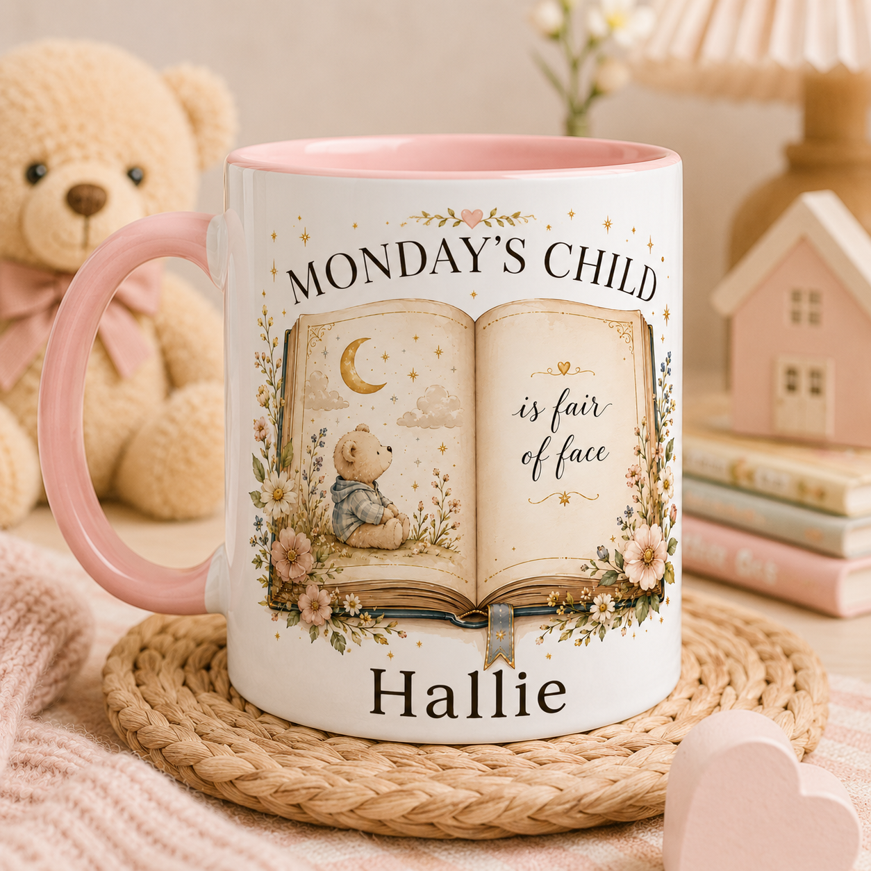 Personalised Days Of The Week Child Mug – Nursery Rhyme Kids Mug