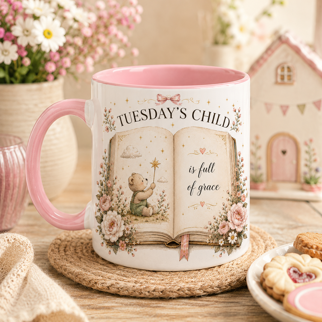 Personalised Days Of The Week Child Mug – Nursery Rhyme Kids Mug