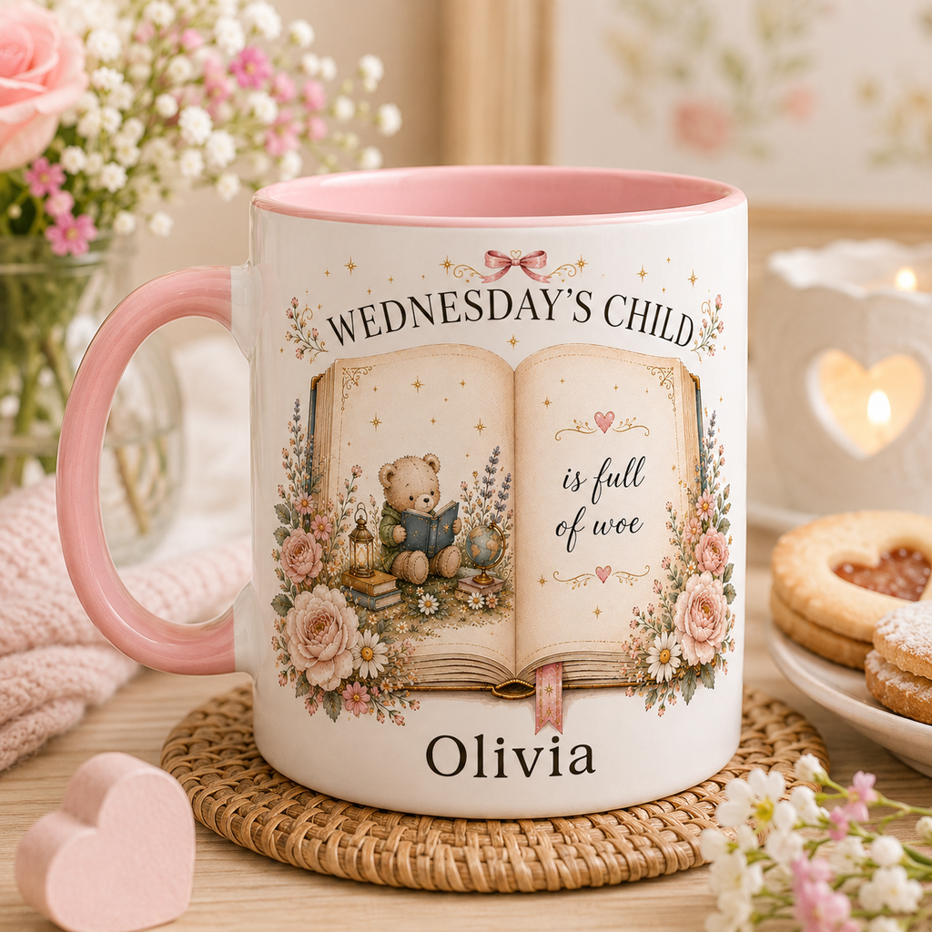 Personalised Days Of The Week Child Mug – Nursery Rhyme Kids Mug
