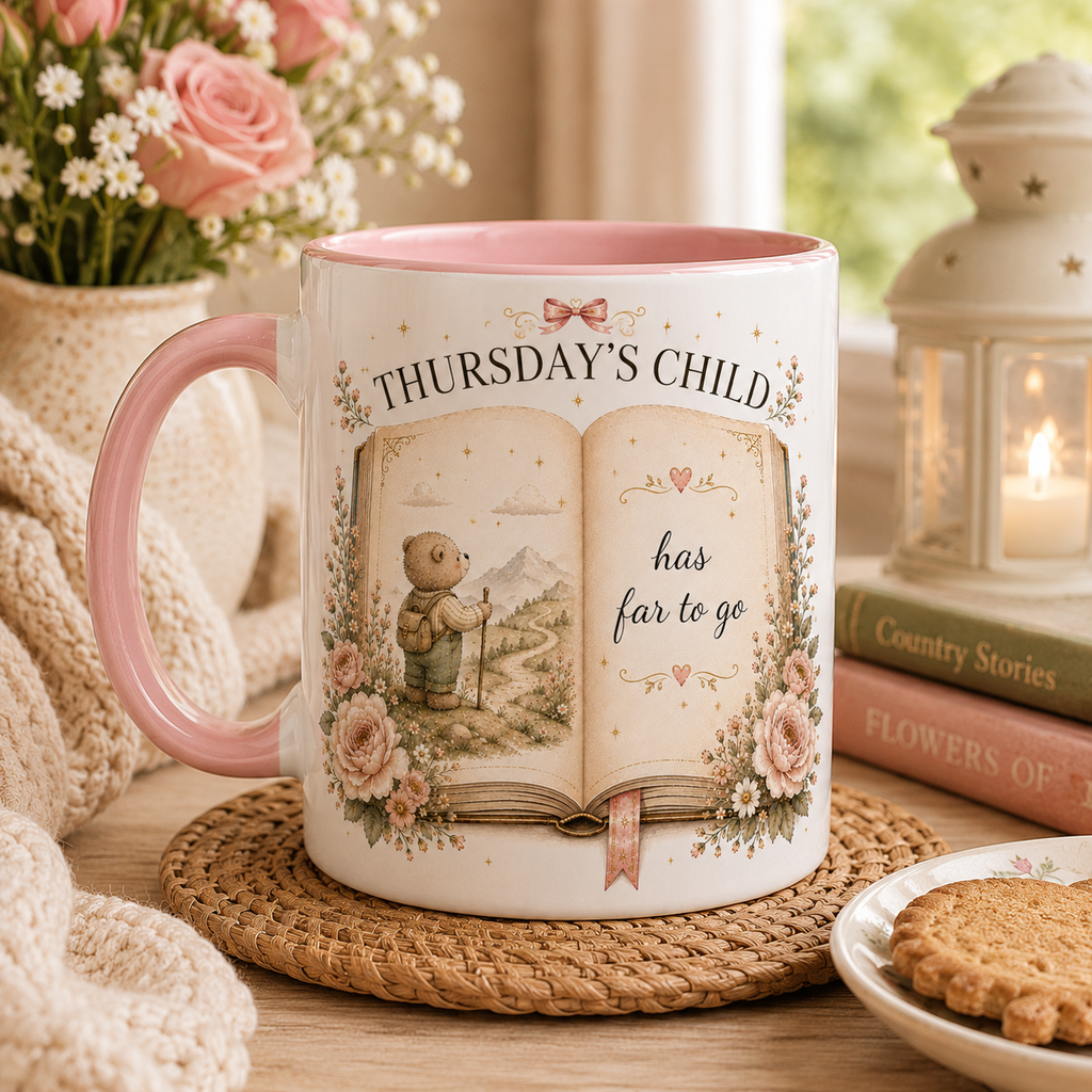 Personalised Days Of The Week Child Mug – Nursery Rhyme Kids Mug