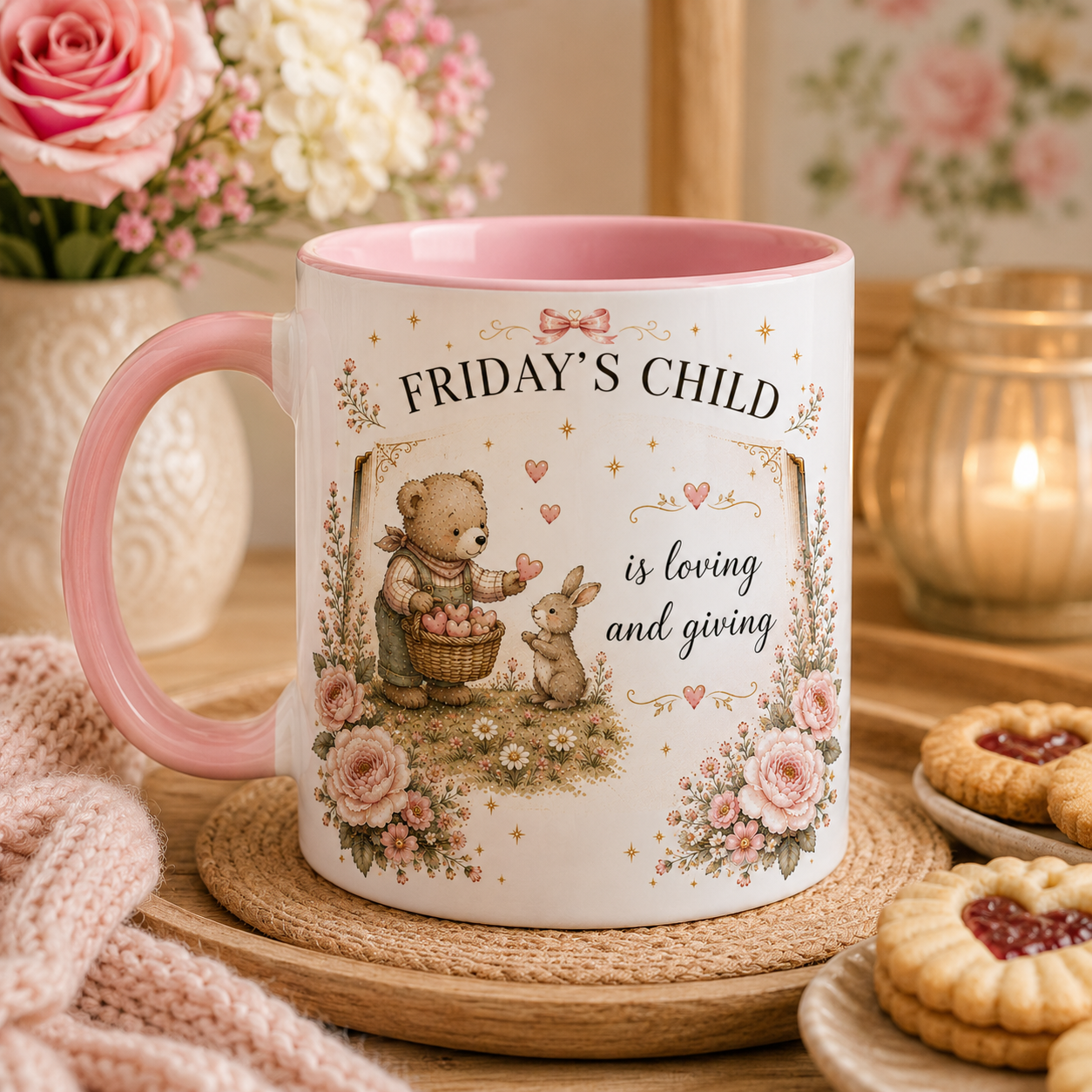 Personalised Days Of The Week Child Mug – Nursery Rhyme Kids Mug