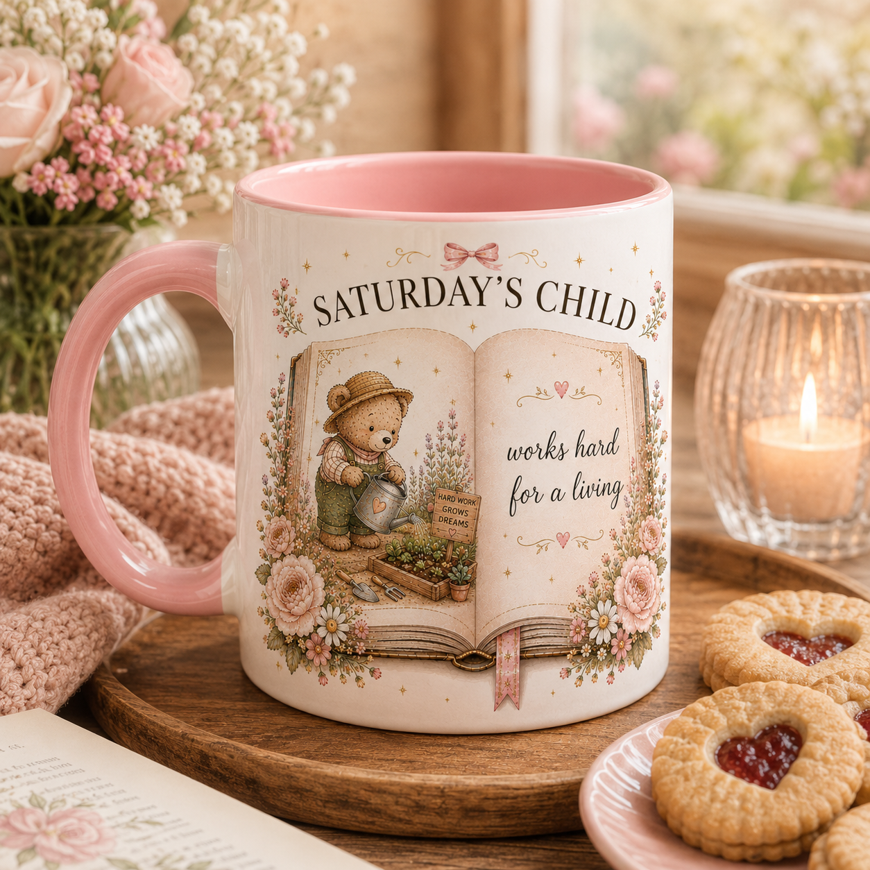 Personalised Days Of The Week Child Mug – Nursery Rhyme Kids Mug