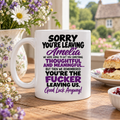 Personalised Leaving Mug – Funny Rude Goodbye Gift for Colleague, Work Friend, Boss, Coworker or Employee